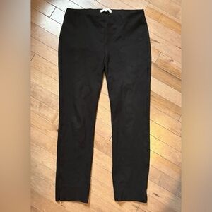 Black Vince Stitch Front Seam Ponte Pants